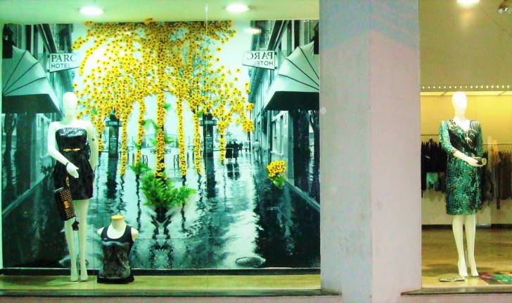 vitrine verde amarela 1
