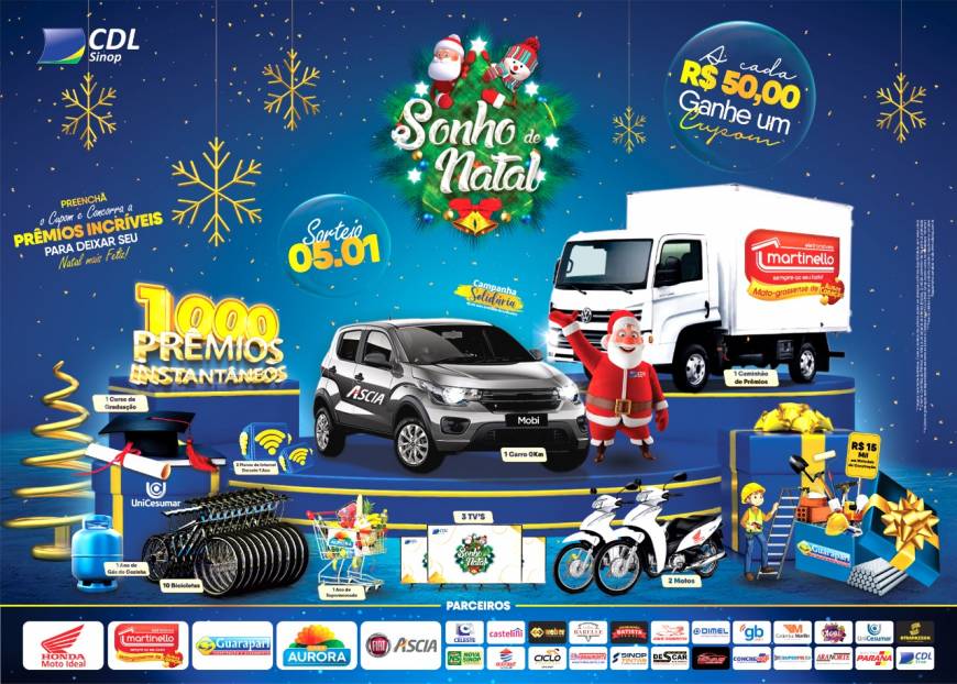 Sorteio Campanha Natal dos Sonhos 2022 – Santana 360 graus